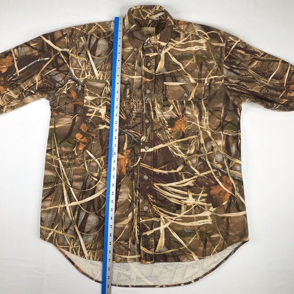 Wells Creek Adult Camo Flannel Shirt Mens Large - Picture 10 of 13